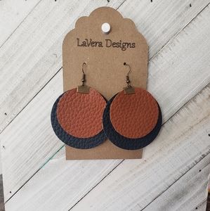 Faux Leather Earrings